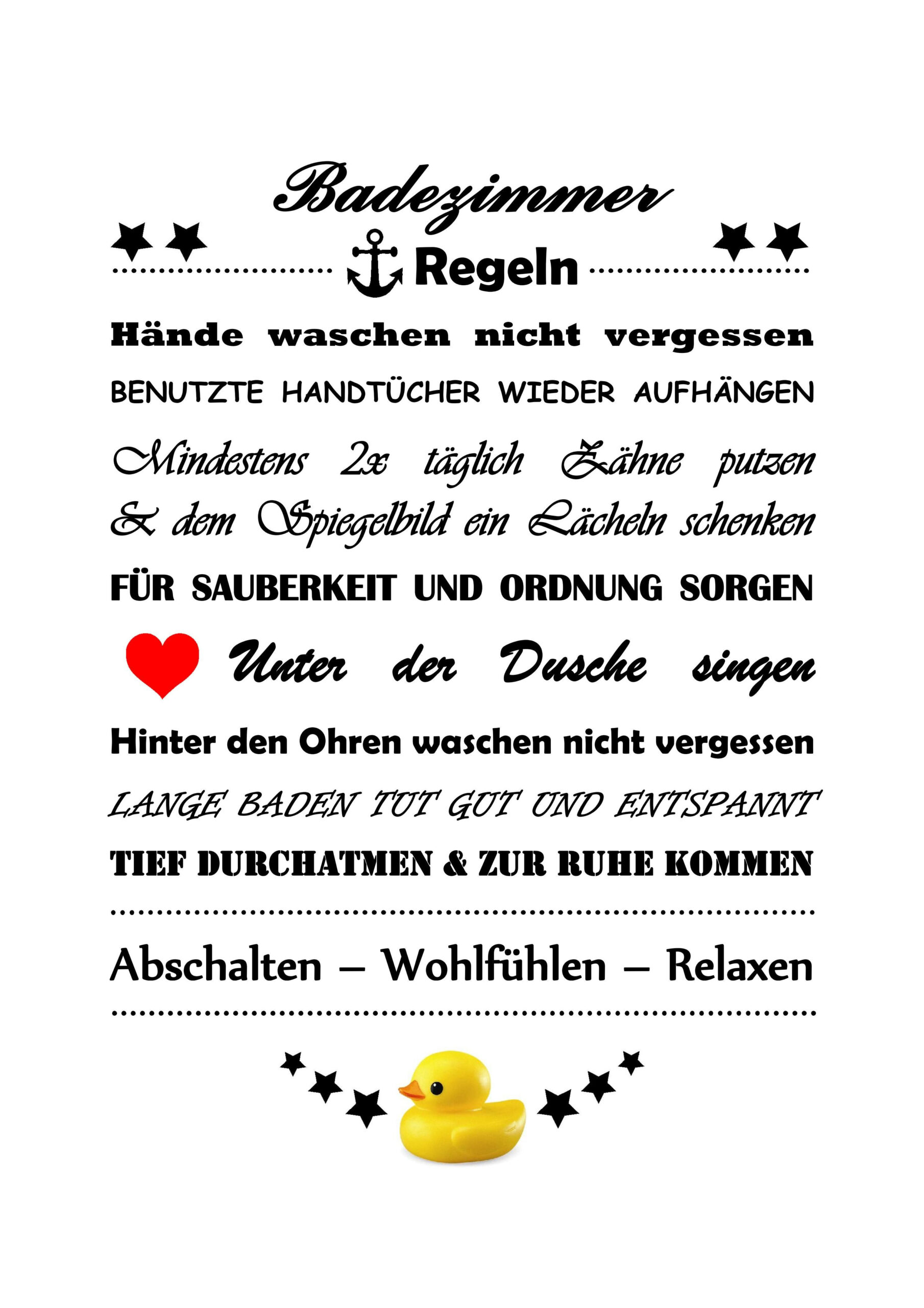 Badezimmerregeln | Diy | Geschenkidee | Badezimmer | Regeln | Deko regarding Badezimmer Regeln