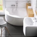 Eckbadewanne Schürze 150 X 150 Cm Weiß | Bad Design Heizung Intended For Badezimmer Eckbadewanne