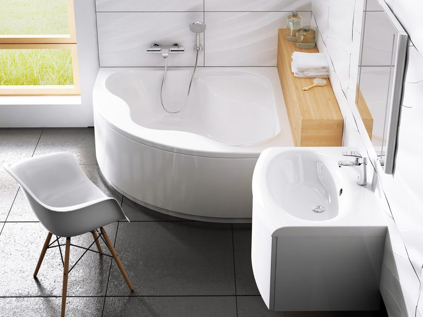 Eckbadewanne Schürze 150 X 150 Cm Weiß | Bad Design Heizung Intended For Badezimmer Eckbadewanne