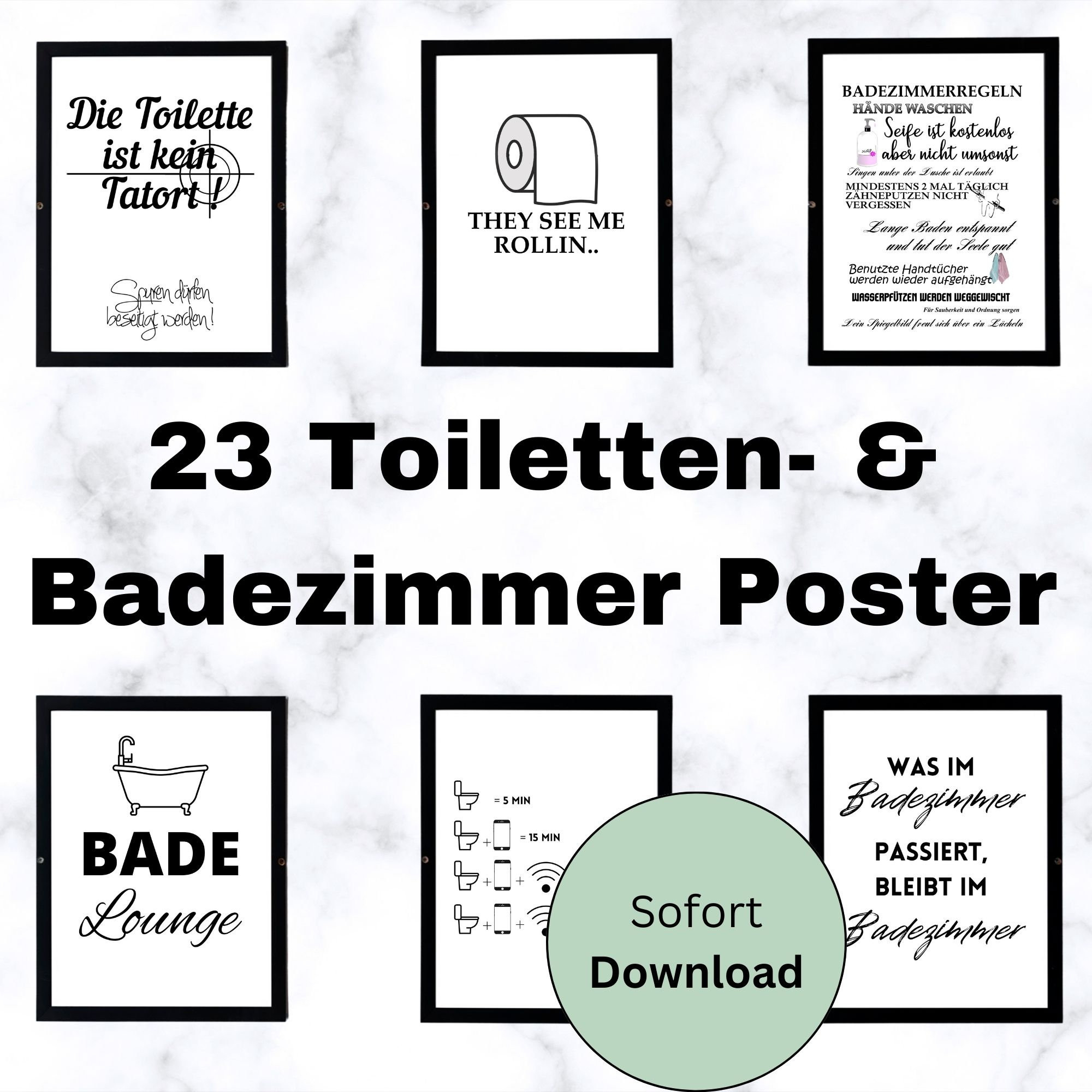 Mega Bundle Zuhause Ausdrucken, Klo Poster 23 Humor Poster with regard to Badezimmer Sprüche Zum Ausdrucken